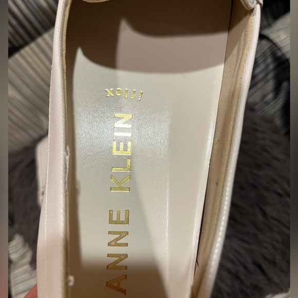 Anne Klein Akhadler Iflex Loafers Womens Sz 9.5 Ivory Faux Leather Snake Print - Picture 10 of 11